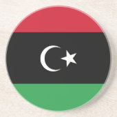 リビアの国旗 コースター (正面)