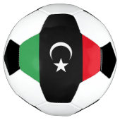リビアの国旗 サッカーボール (回転)