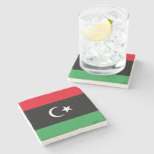 リビアの国旗 ストーンコースター (横)