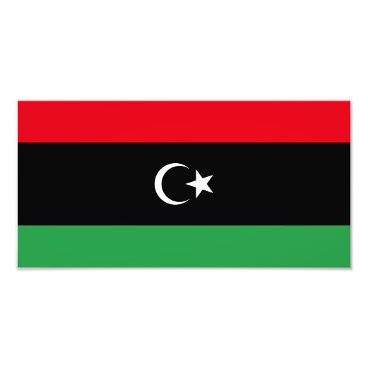 リビアの国旗 フォトプリント            (正面)