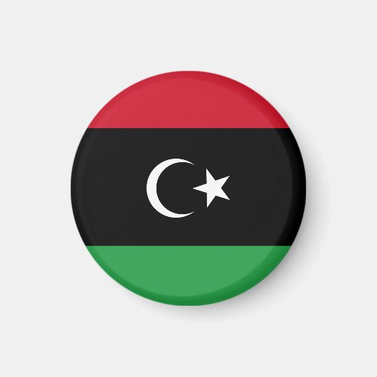 リビアの国旗 マグネット (正面)