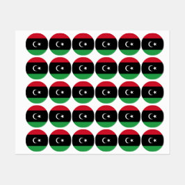 リビアの国旗 ラベル