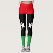 リビアの国旗 レギンス (正面)