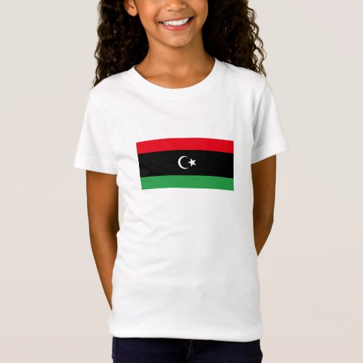 リビアの国旗 Tシャツ (正面)