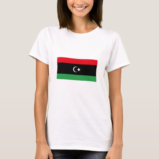 リビアの国旗 Tシャツ (正面)