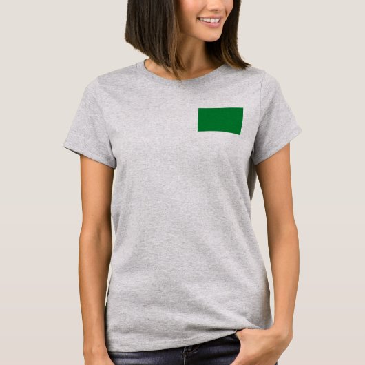 リビアの旗と地図のdk Tシャツ (正面)