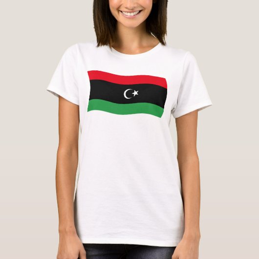リビアの旗 Tシャツ (正面)