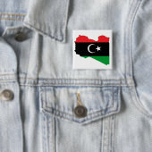 リビアの王国の旗地図 缶バッジ (インサイチュ)