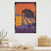 リビアンヴィンテージ旅行ポスター広告レトロプリント ポスター (キッチン)