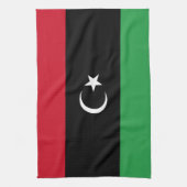 リビア国旗 キッチンタオル (縦)