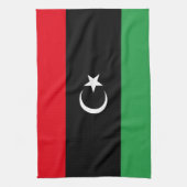 リビア国旗 キッチンタオル (縦)