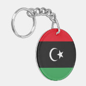 リビア国旗 キーホルダー (正面左)