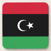 リビア国旗 コースター (正面)