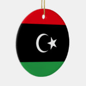 リビア国旗 セラミックオーナメント (右)