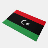 リビア国旗 ドアマット (アングル)