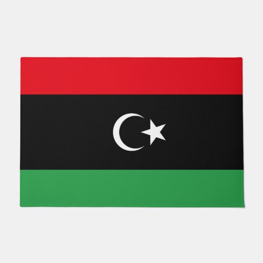 リビア国旗 ドアマット (正面)