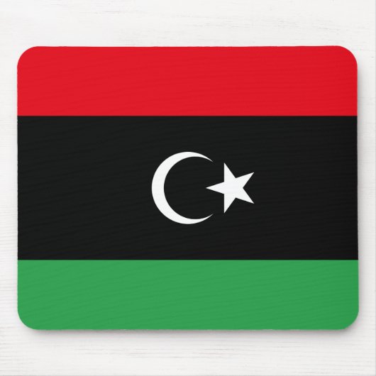 リビア国旗 マウスパッド (正面)