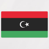 リビア国旗 ラベル (デザイン2)