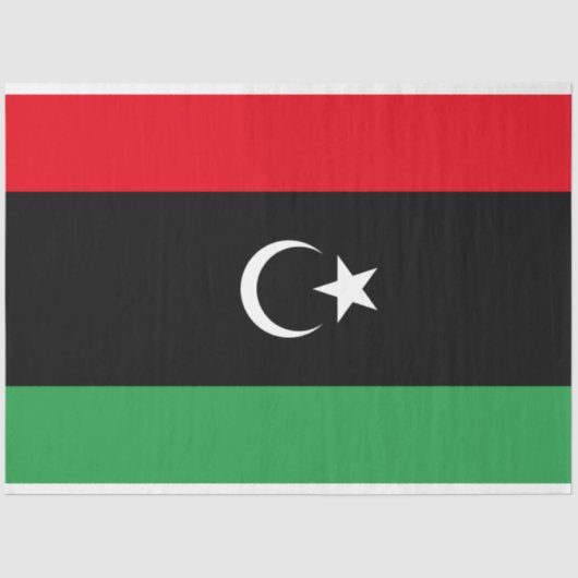 リビア国旗 薄葉紙 (正面)