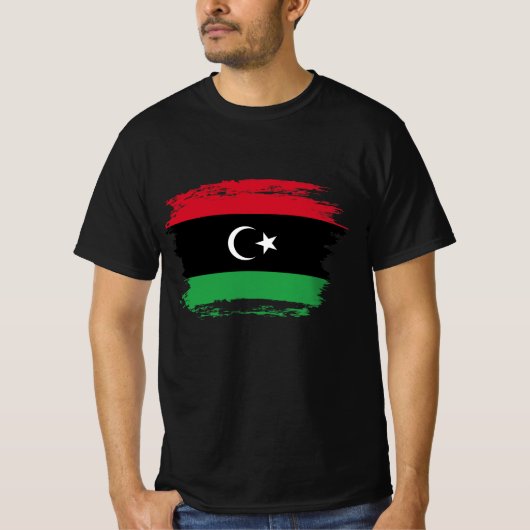 リビア国旗 Tシャツ (正面)
