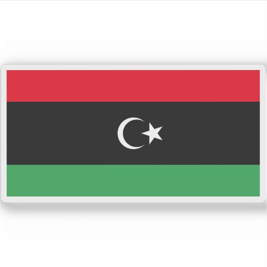 リビア州国旗 シール (正面)