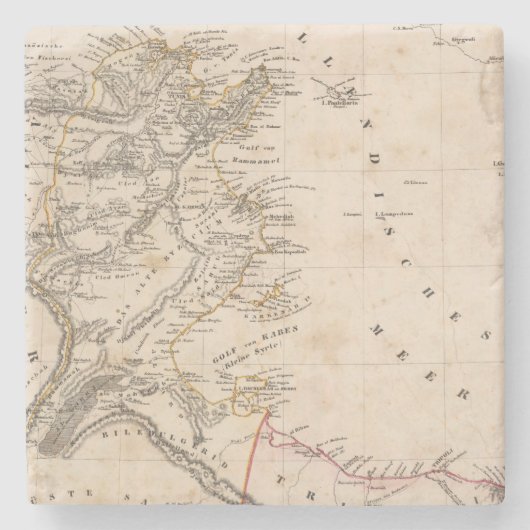 リビア ストーンコースター (正面)