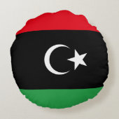リビア（リビア）国旗 ラウンドクッション (裏面)