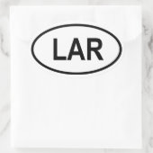 リビア「LAR」 楕円形シール (バッグ)