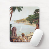 リビエイタリアンラ旅行ポスターマウスパッド マウスパッド (マウス)