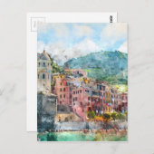 リビエラのイタリアイタリアンのCinque Terre ポストカード (正面/裏面)