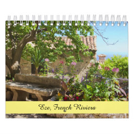 リビエラのエゼのカレンフランスのダー カレンダー