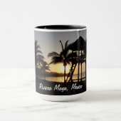 リビエラのマヤのカンクンメキシコのカリブ海のマグ マグカップ (中央)