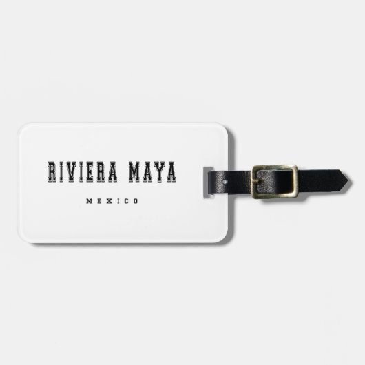 リビエラのマヤメキシコ ラゲッジタグ (正面横)