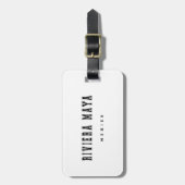 リビエラのマヤメキシコ ラゲッジタグ (正面縦)
