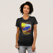 リビエラのヴィンテージ旅行ポスター Tシャツ (正面フル)