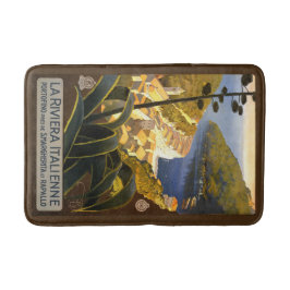 リビエライタリアンヴィンテージ旅行ポスターバスマット バスマット