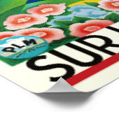 リビエラフランスのコートダジュールVintage Travel ポスター (角)