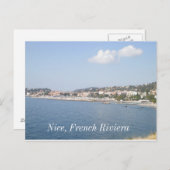 リビエラフランスのニースフランスのリビエラ ポストカード (正面/裏面)