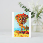 リビエラフランスのフランスヴィンテージ旅行 ポストカード (スタンド正面)