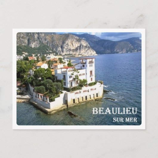 リビエラフランスのー – コートダジュール –  ポストカード (正面)