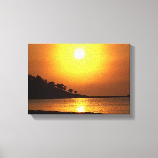 リビエラマヤカンクンメキシコカリブのシーサンライズ キャンバスプリント (正面)