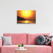 リビエラマヤカンクンメキシコカリブのシーサンライズ キャンバスプリント (インサイチュ (リビング))