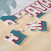 リビエラマヤドルフィン – レトロヴィンテージトラベル ジグソーパズル (側面)