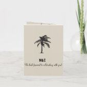 リビエラマヤメキシコパスポート結婚式招待状 招待状 (裏面)