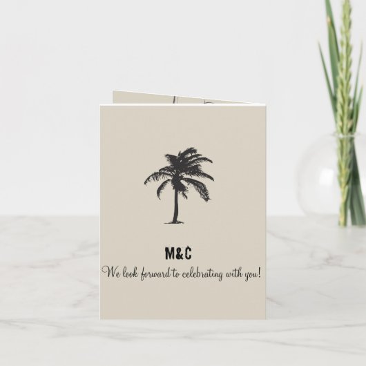 リビエラマヤメキシコパスポート結婚式招待状 招待状 (裏面)