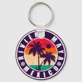 リビエラマヤメキシコパームツリーズヴィンテージ土産 キーホルダー (正面)