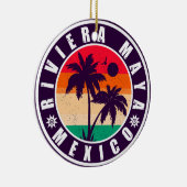 リビエラマヤメキシコパームツリーズヴィンテージ土産 セラミックオーナメント (右)
