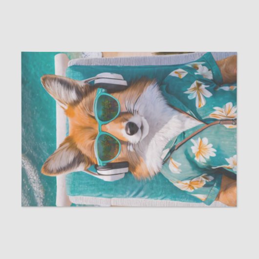 リビエララスカルFoxyサマーおもしろいティッシュペーパー 薄葉紙 (正面)