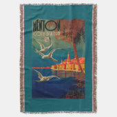 リビエラ旅行ポスター# 1 スローブランケット (正面縦)