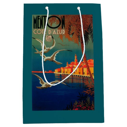 リビエラ旅行ポスター# 1 ミディアムペーパーバッグ (正面)